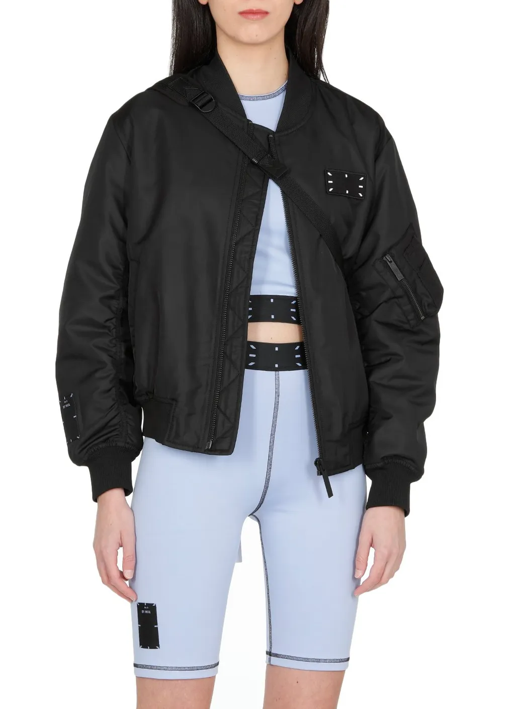 Mcq Alexander Mcqueen Contrast Trim Cropped Top