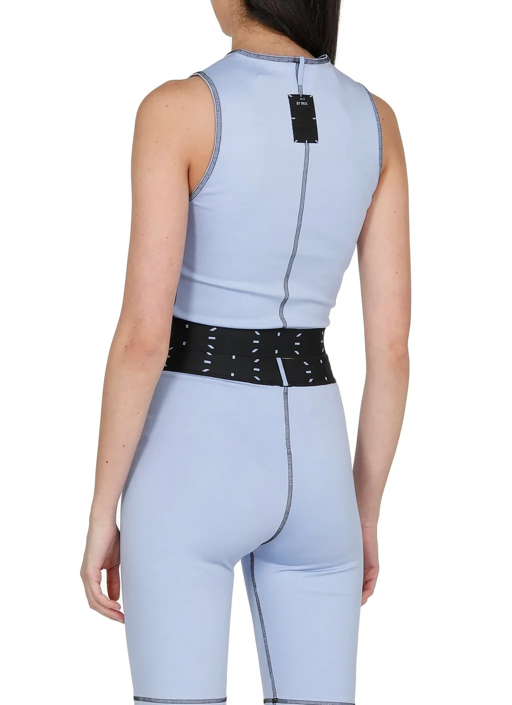 Mcq Alexander Mcqueen Contrast Trim Cropped Top