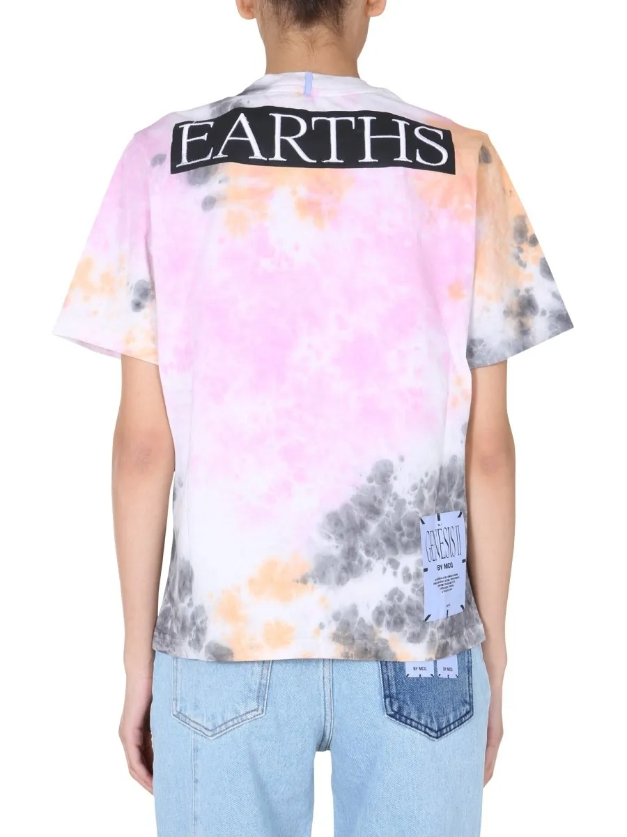 Mcq Alexander Mcqueen Tie-Dye Round Neck T-Shirt