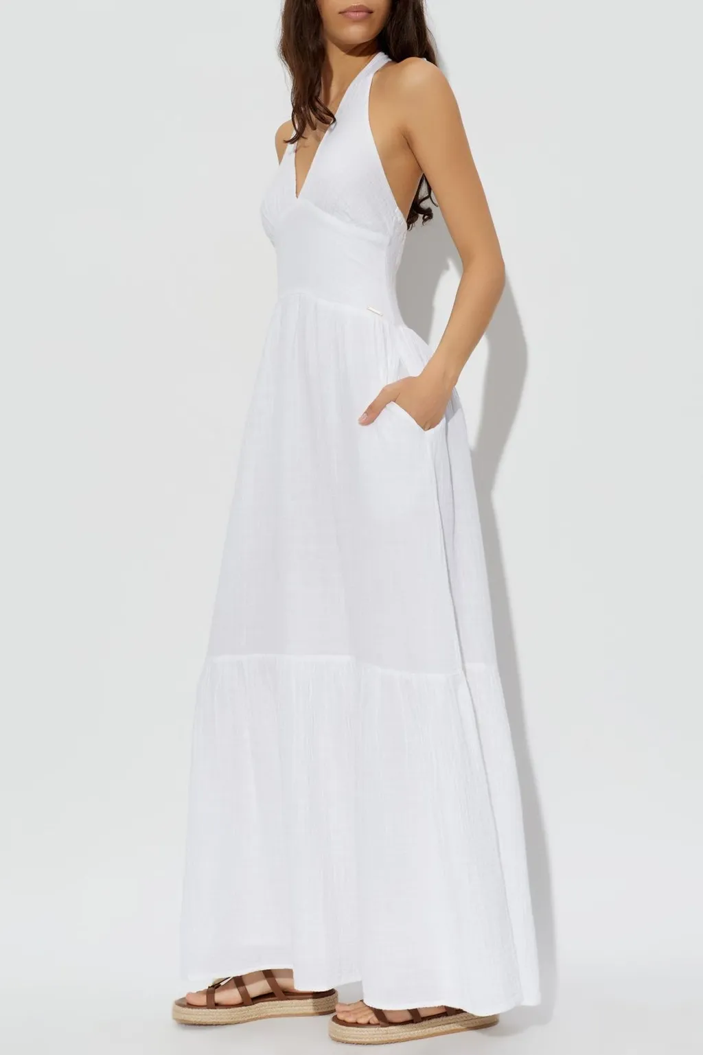 Melissa Odabash Shay Halterneck Maxi Dress