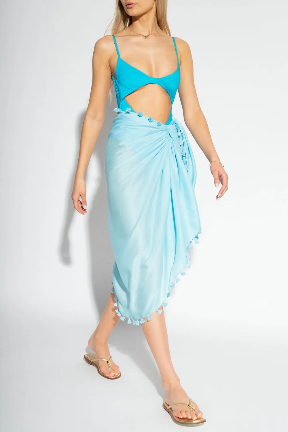 Melissa Odabash Fringed Beach Pareo
