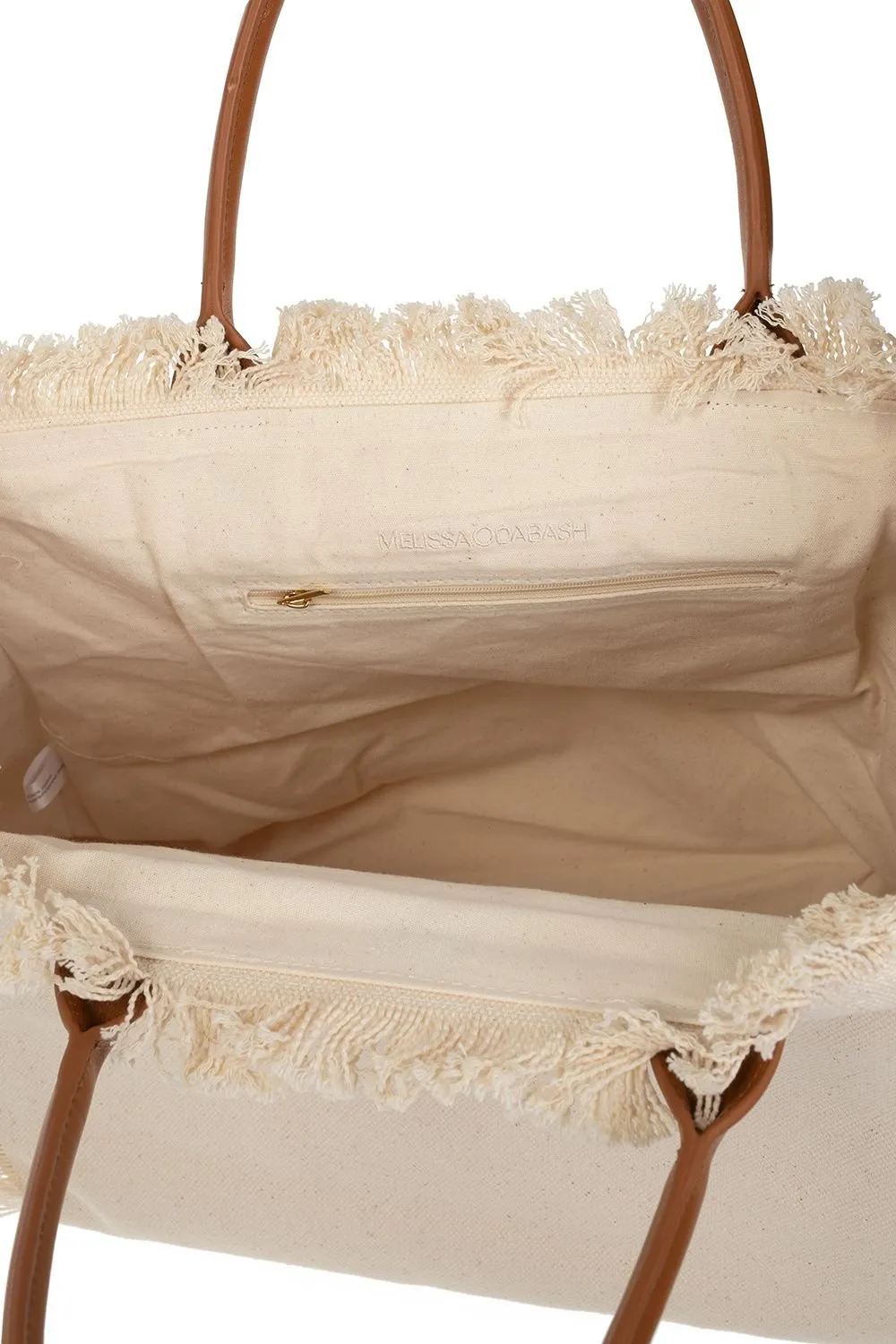 Melissa Odabash Cap Ferrat Frayed Tote Bag