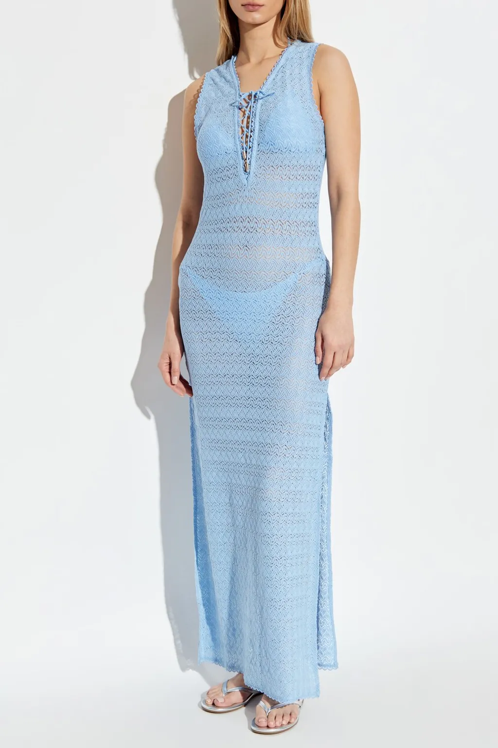 Melissa Odabash Madi Lace-Up Dress