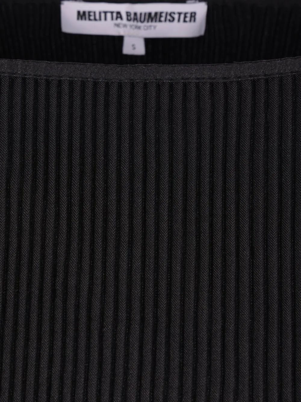 Melitta Baumeister Pleated Zigzag-Hem Knitwear