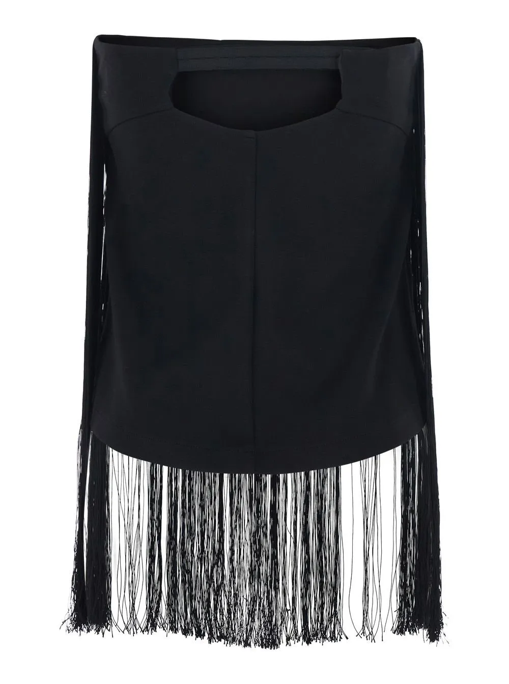 Merci Cut-Out Fringe Top
