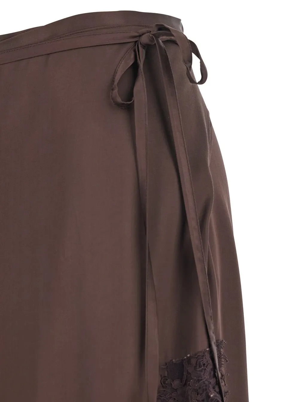 Merci Knot-Detail Lace Skirt