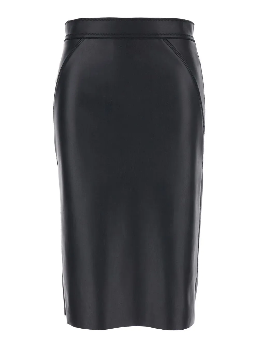 Merci Rear Zip Ecoleather Skirt