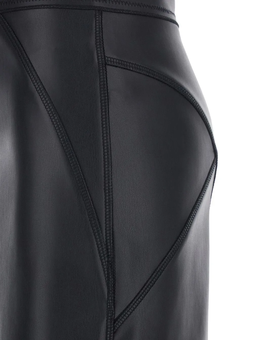 Merci Rear Zip Ecoleather Skirt