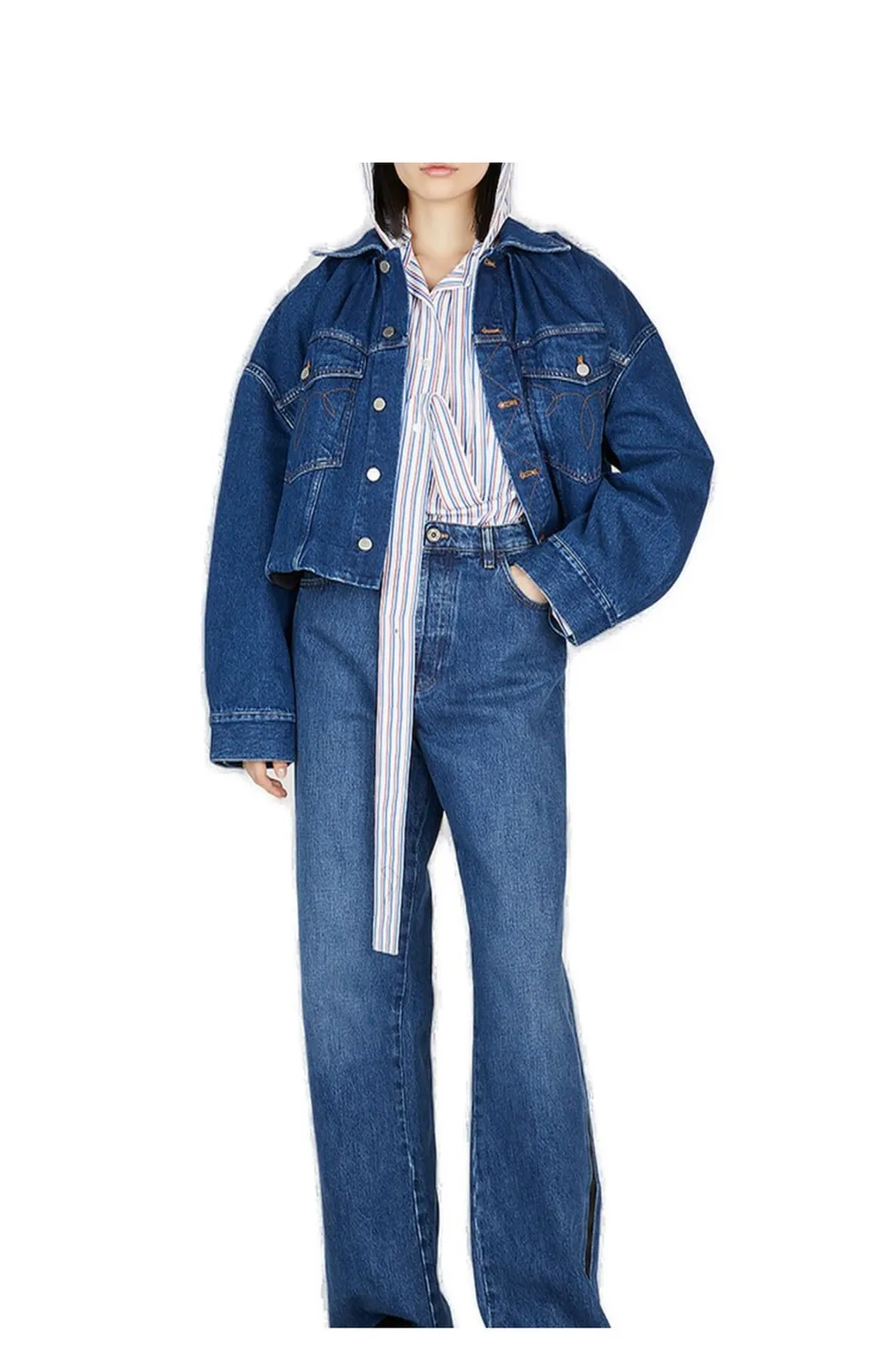Meryll Rogge Buttoned Denim Jacket