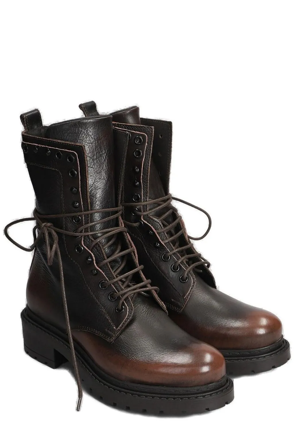 Metisse Studded Combat Boots