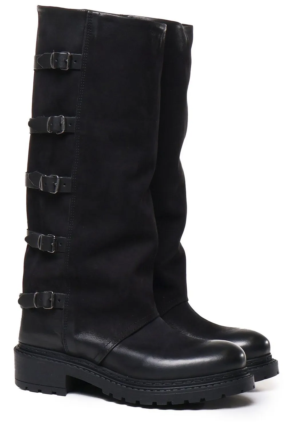 Metisse Buckled Biker Boots