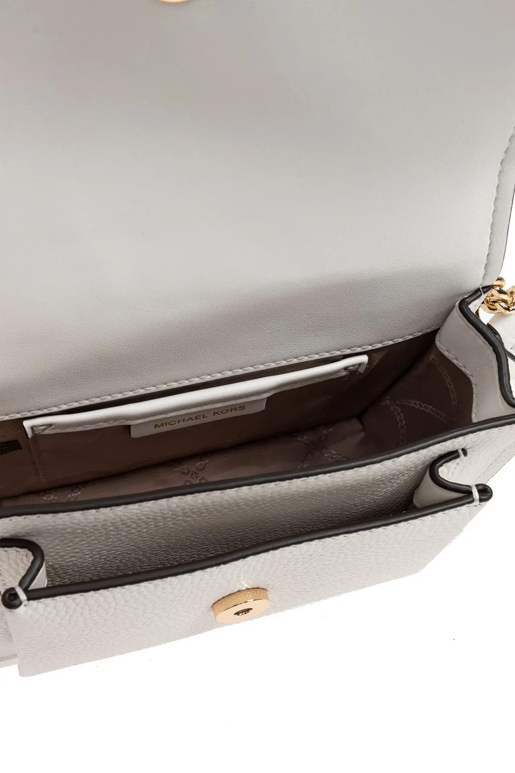 Michael Kors Claire Chain-Linked Foldover Top Crossbody Bag