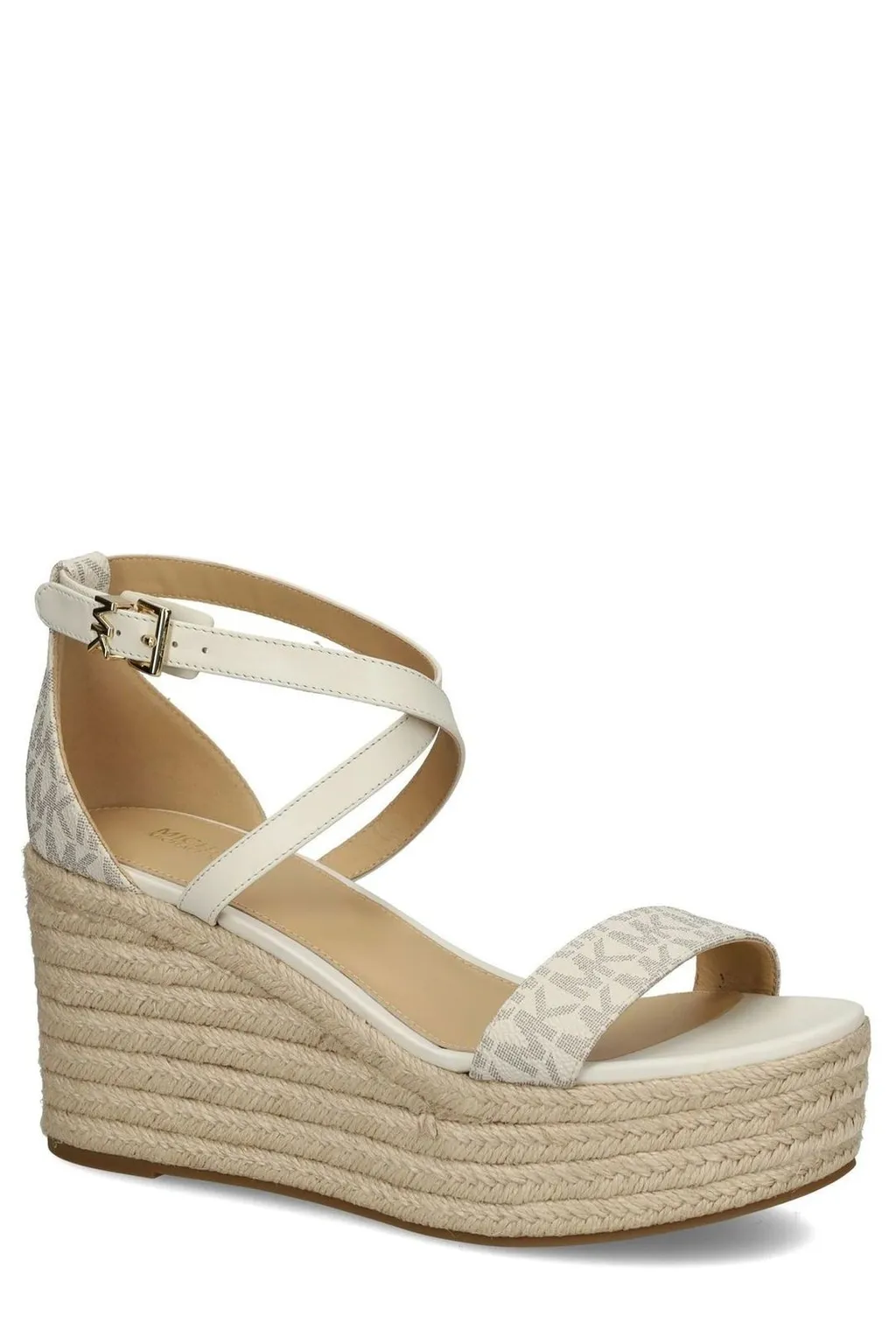 Michael Kors Serena Buckled Wedge Sandals