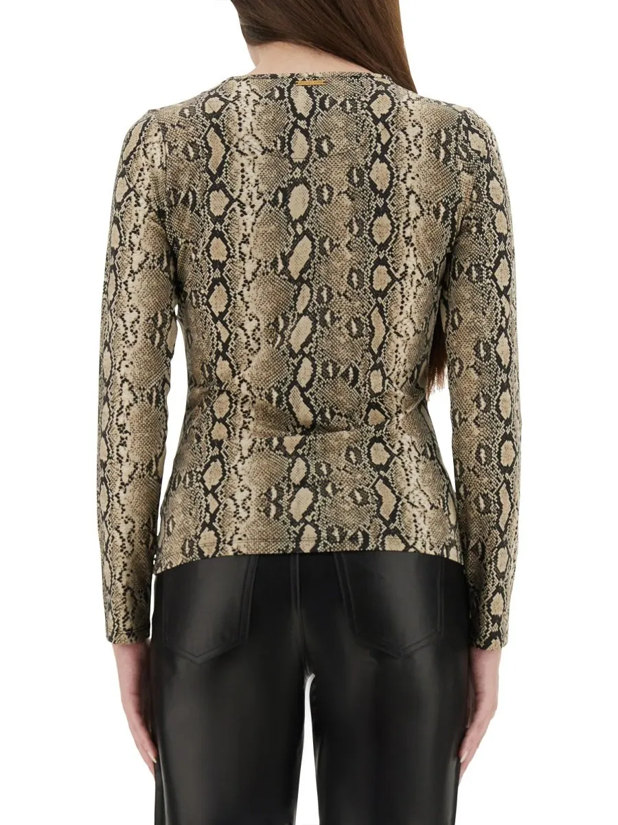 Michael Kors Printed Round Neck T-Shirt