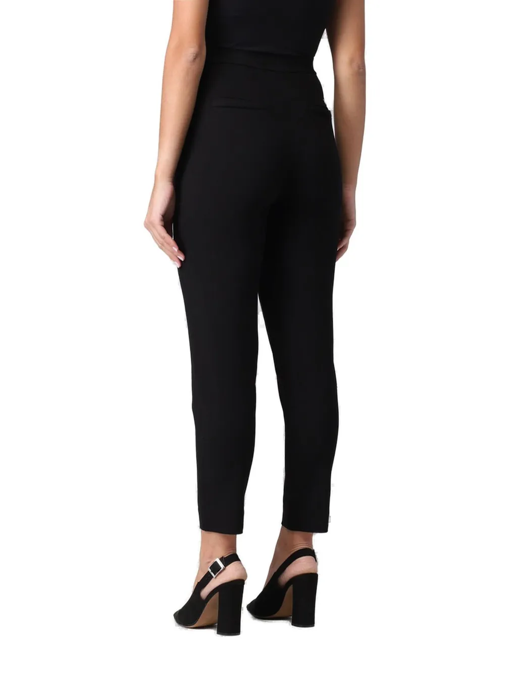 Michael Michael Kors Mid-Waist Straight Leg Cropped Trousers