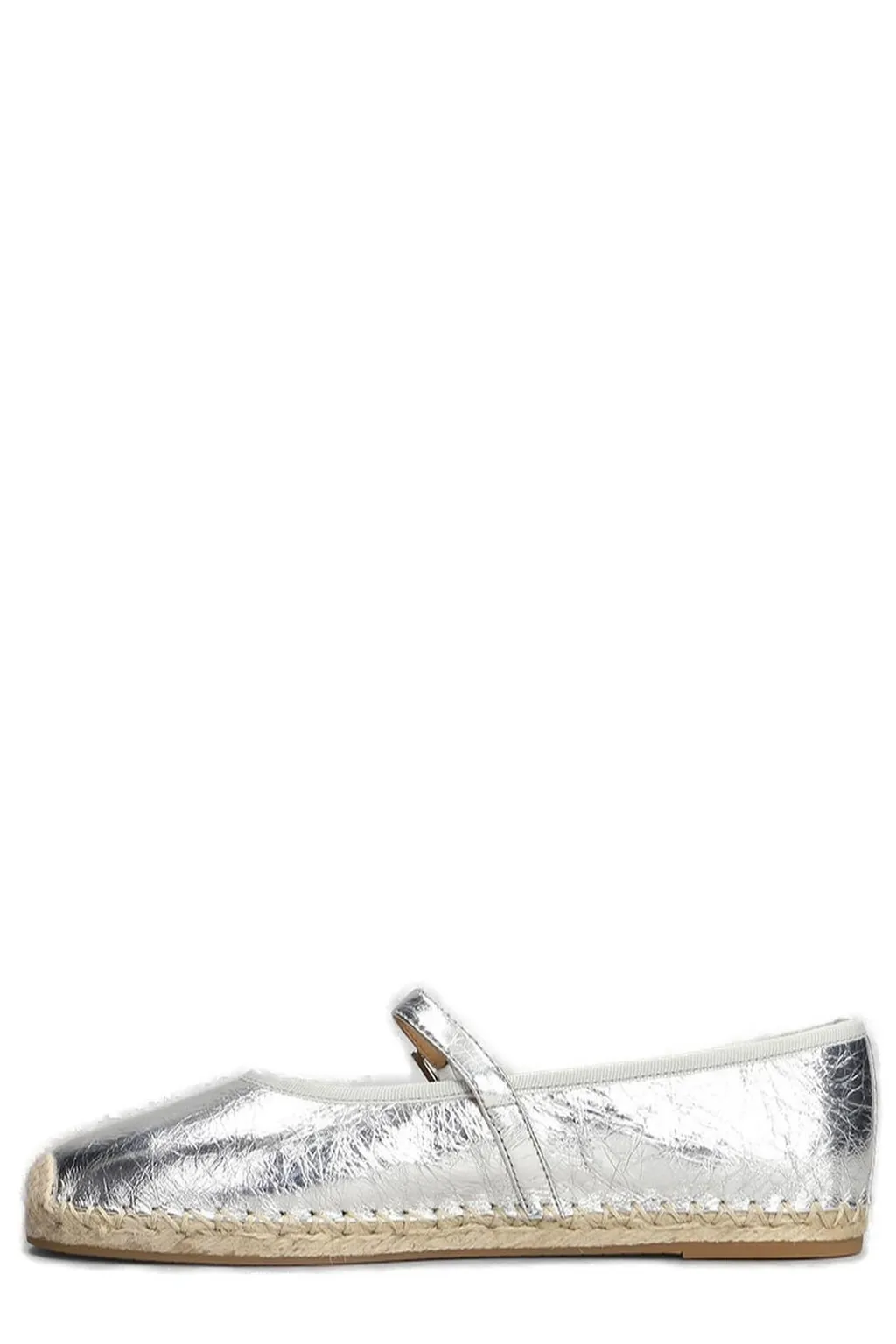 Michael Kors Lynn Metallic Leather Ballet Espadrilles