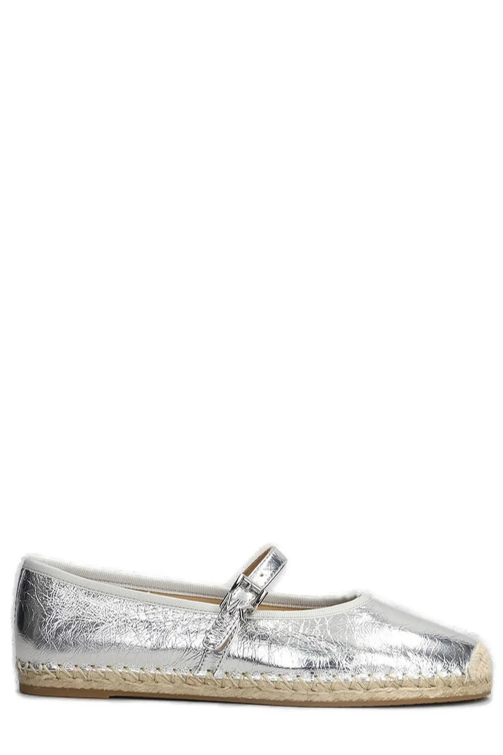 Michael Kors Lynn Metallic Leather Ballet Espadrilles