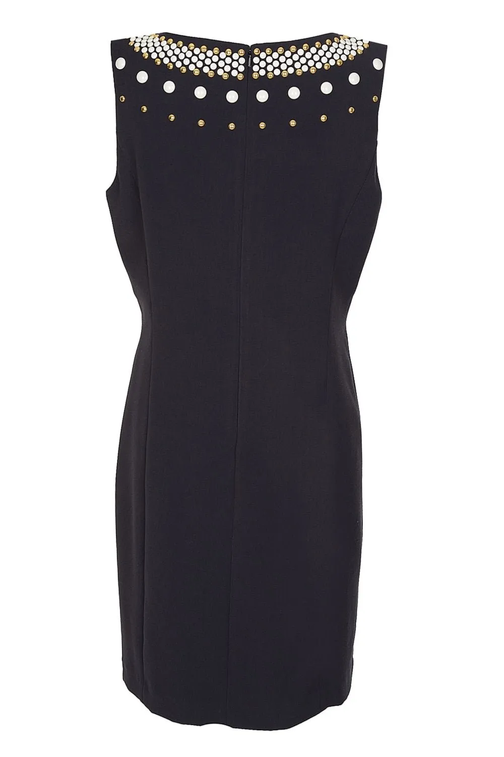 Michael Kors Boat Neck Embellished Sleeveless Dress