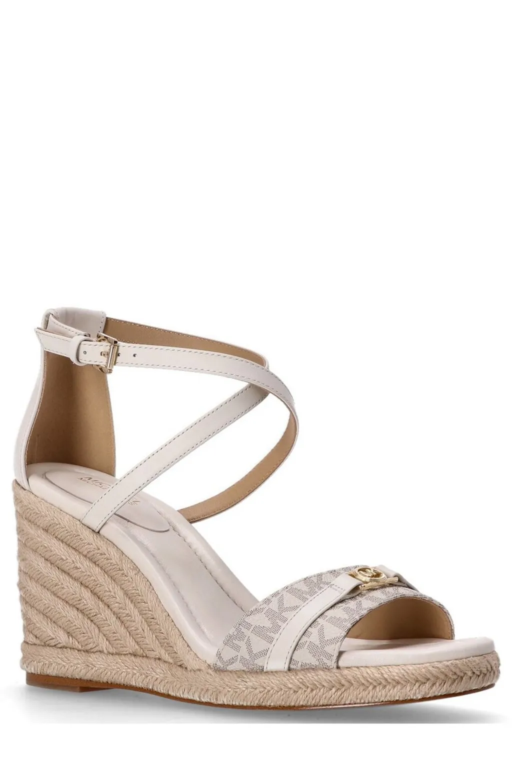 Michael Kors Mandy Signature Logo Wedge Sandals