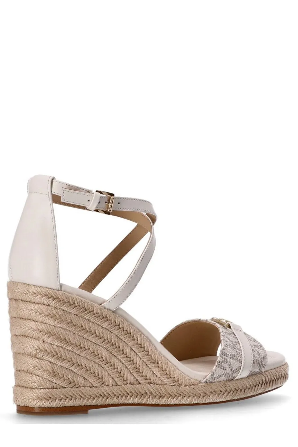 Michael Kors Mandy Signature Logo Wedge Sandals