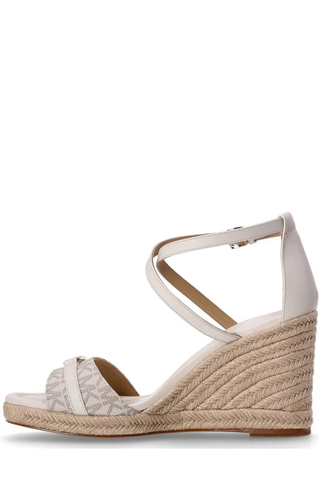 Michael Kors Mandy Signature Logo Wedge Sandals
