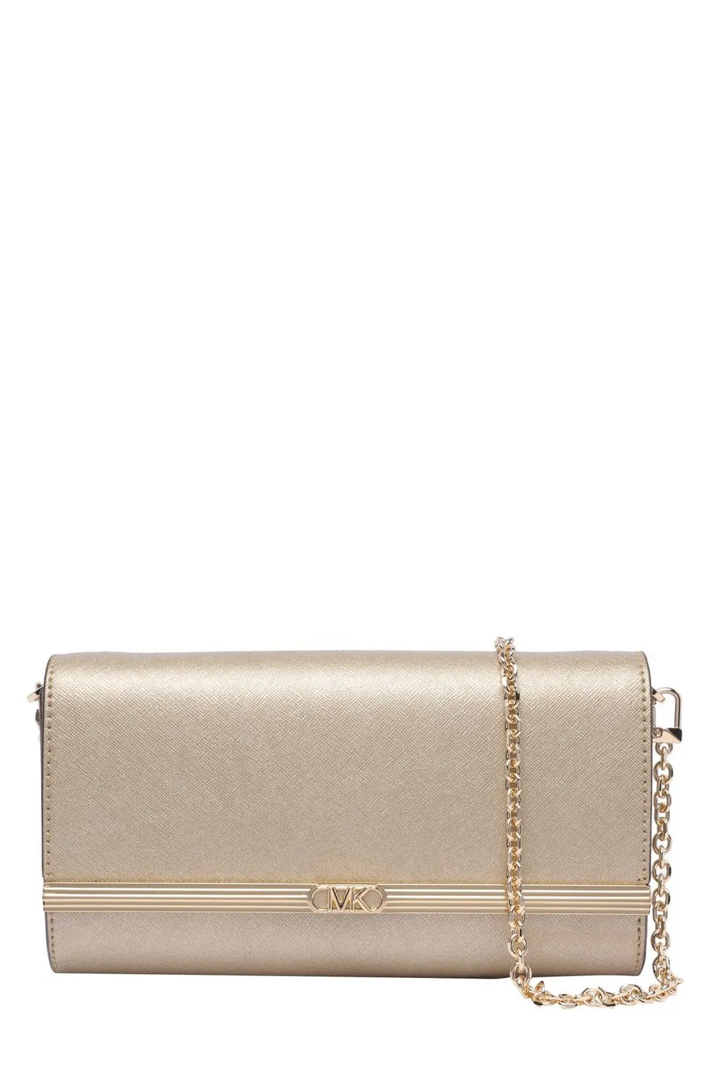Michael Michael Kors Mona Large Metallic Clutch Bag