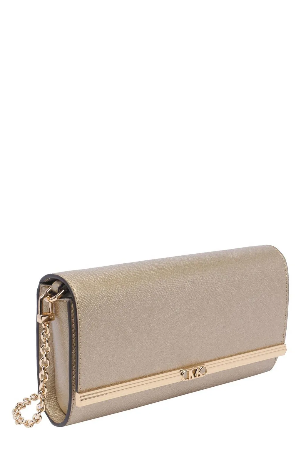 Michael Michael Kors Mona Large Metallic Clutch Bag