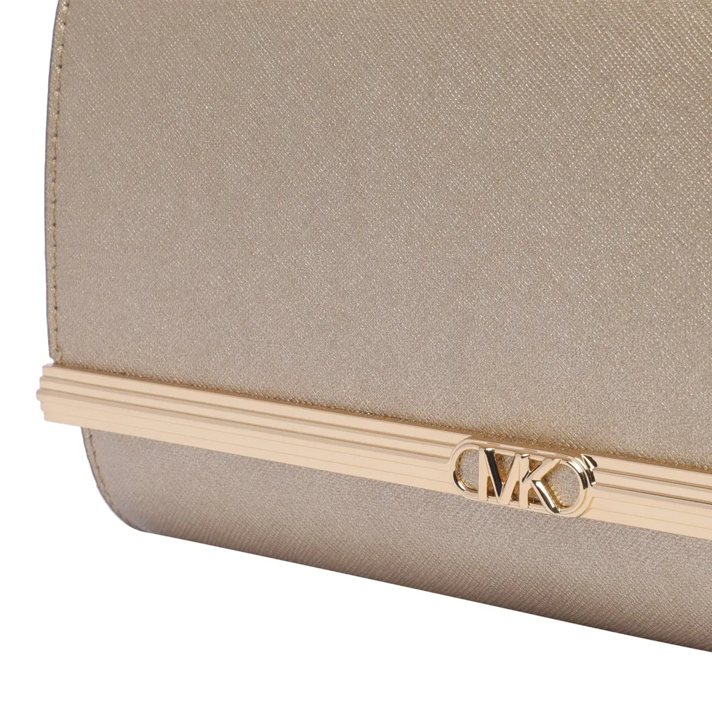 Michael Michael Kors Mona Large Metallic Clutch Bag