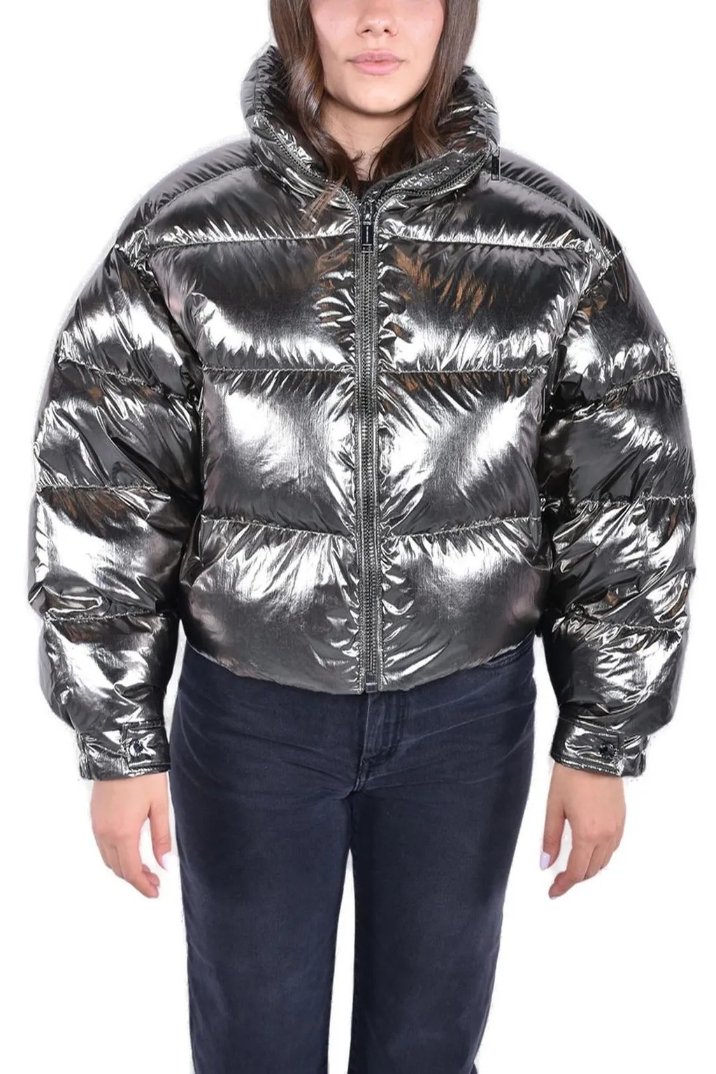Michael Michael Kors Metallic Effect Puffer Jacket