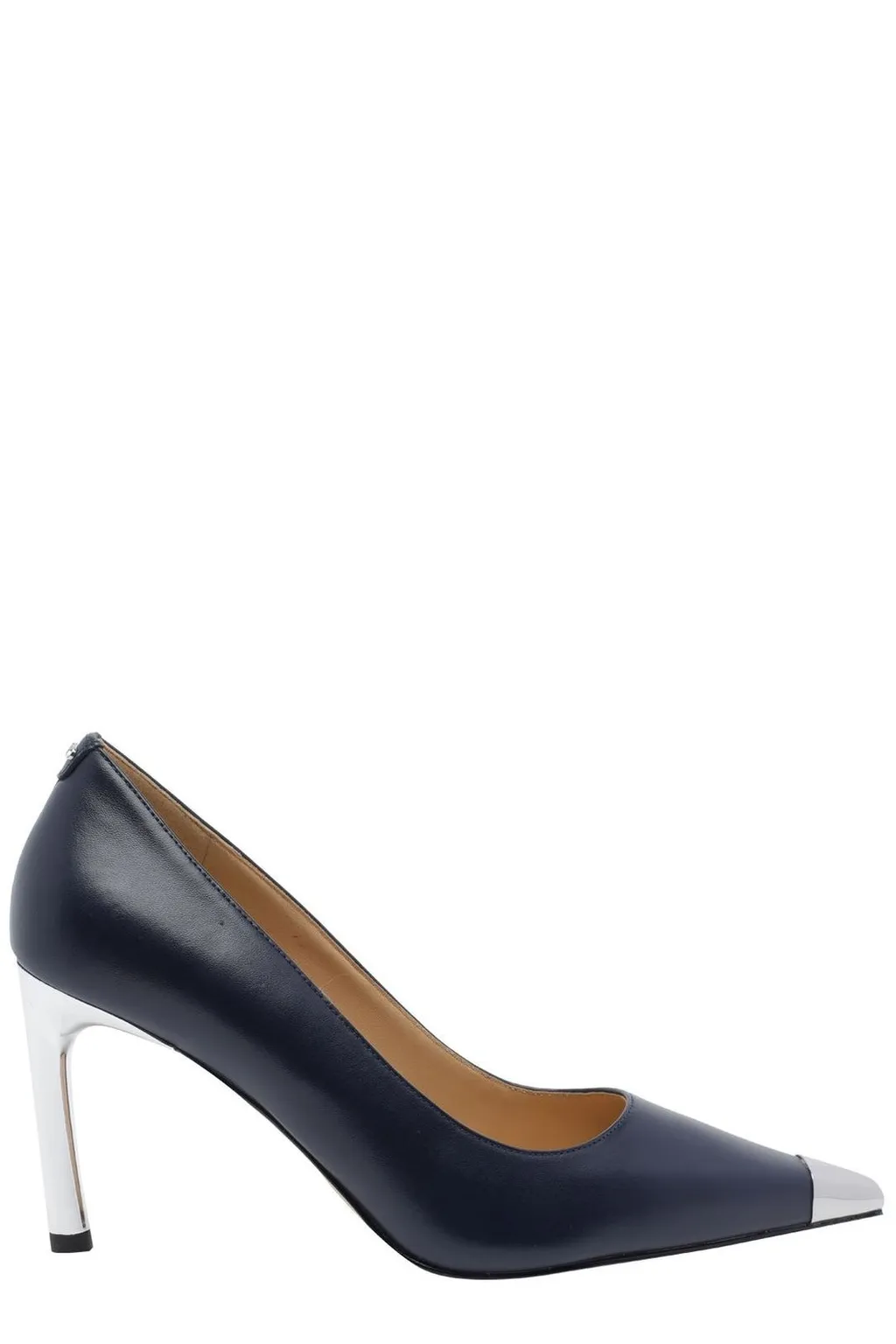 Michael Michael Kors Logo Plaque Pointed Toe Pumps