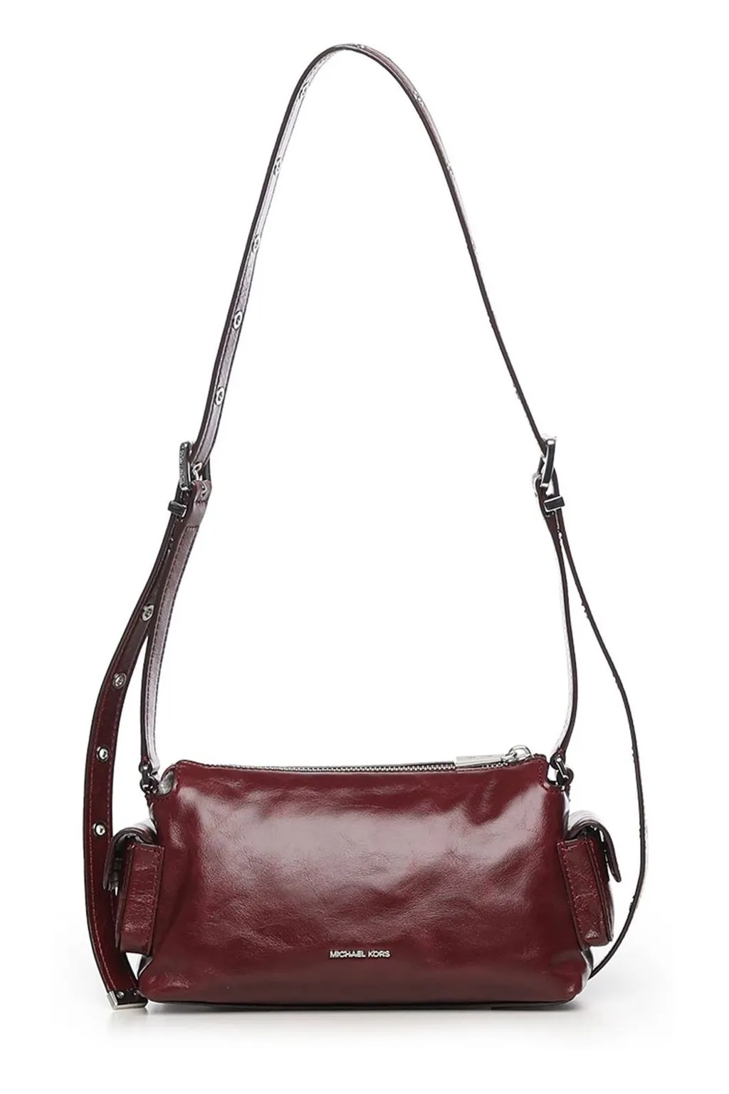 Michael Michael Kors Logo Plaque Zip-Up Shoulder Bag