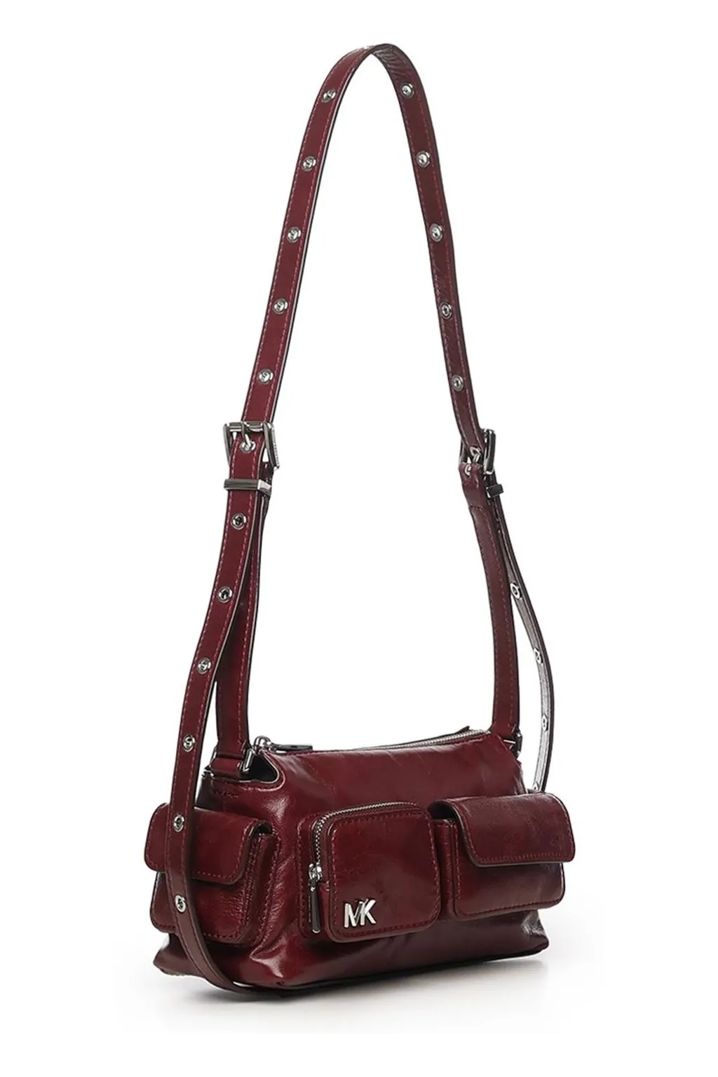 Michael Michael Kors Logo Plaque Zip-Up Shoulder Bag