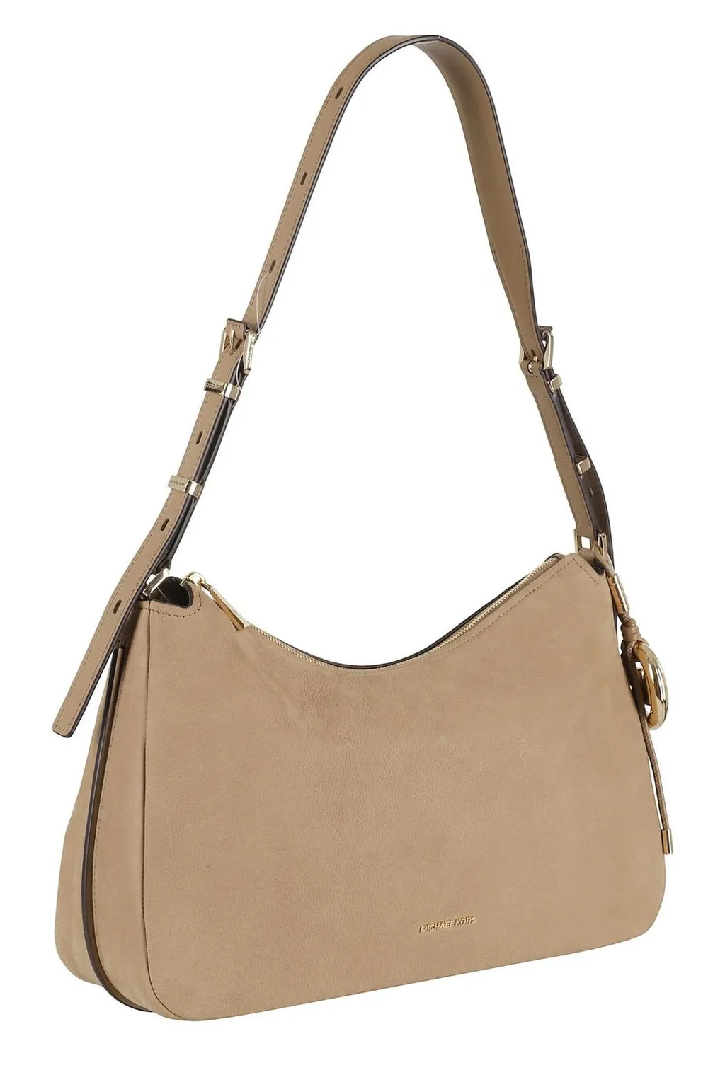 Michael Michael Kors Logo Charm Curved Shoulder Bag