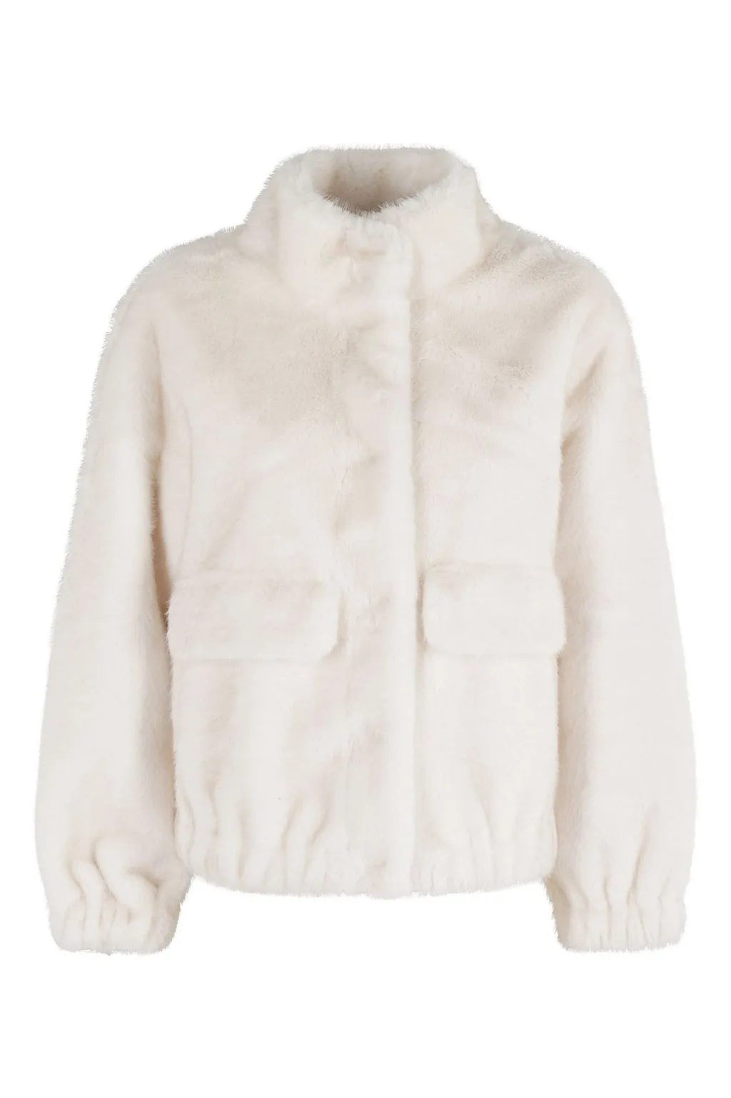 Michael Michael Kors Faux Fur High Neck Coat