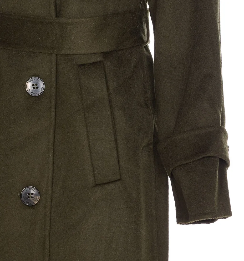 Michael Michael Kors Double-Breasted Belted Coat