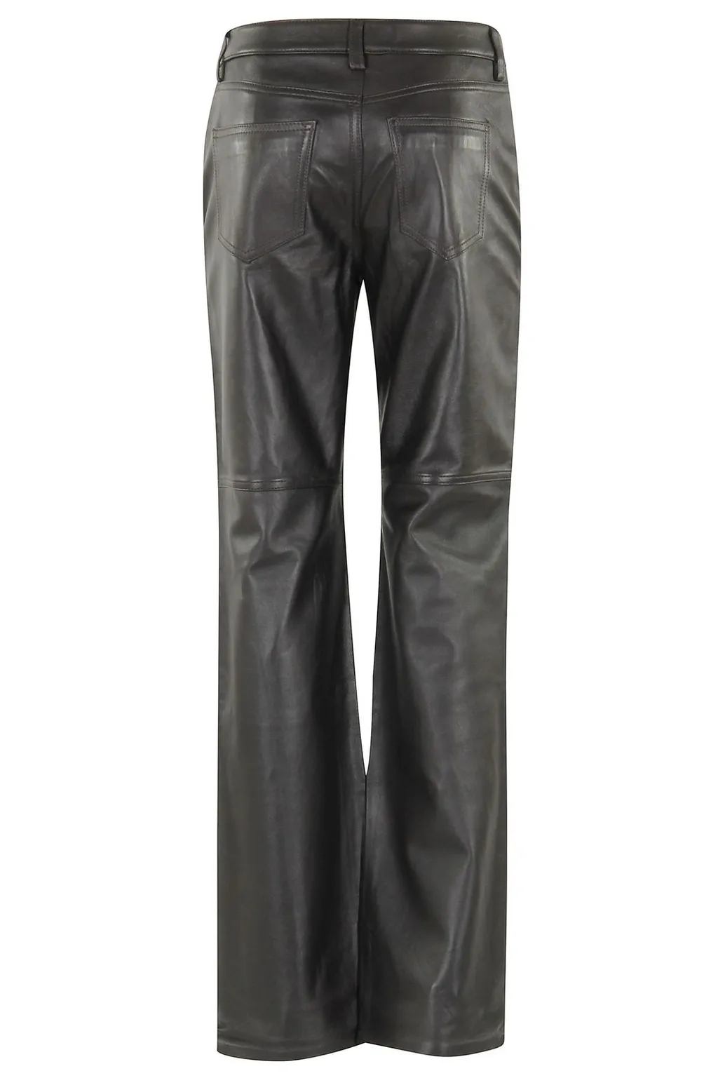 Michael Michael Kors Straight-Leg Leather Pants