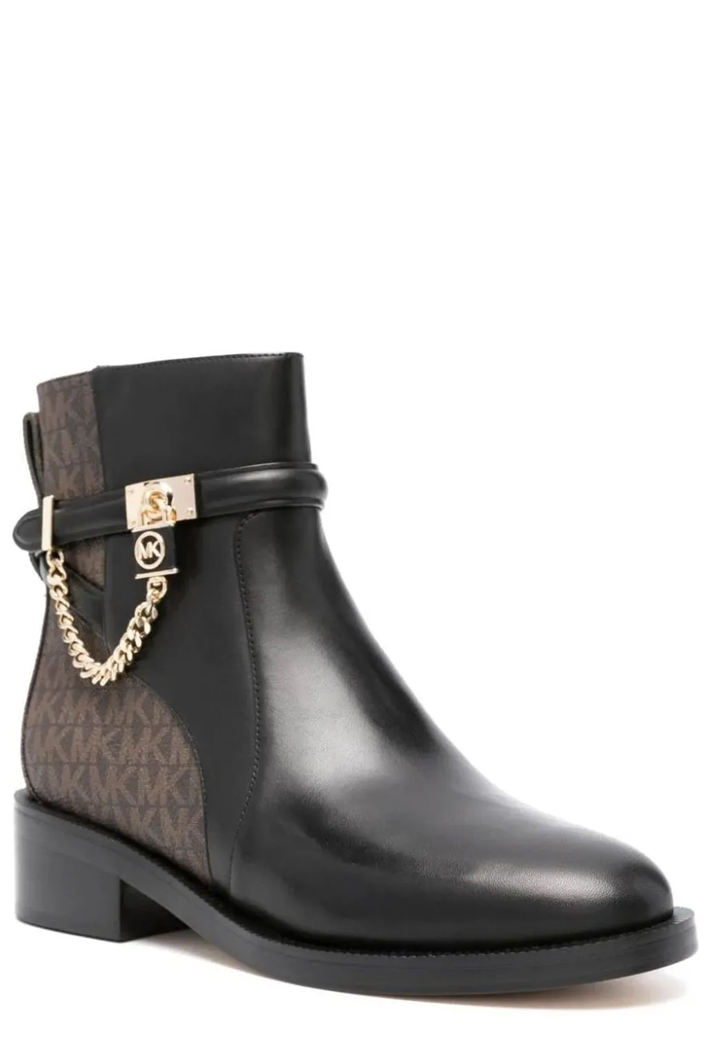 Michael Michael Kors Hamilton Chain Detailed Ankle Boots