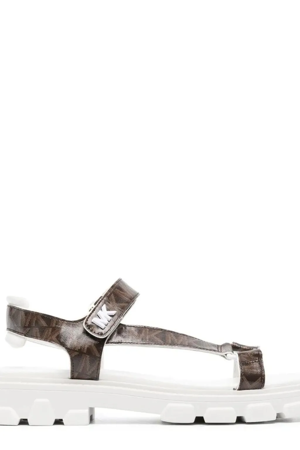 Michael Michael Kors Logo Printed Open Toe Sandals