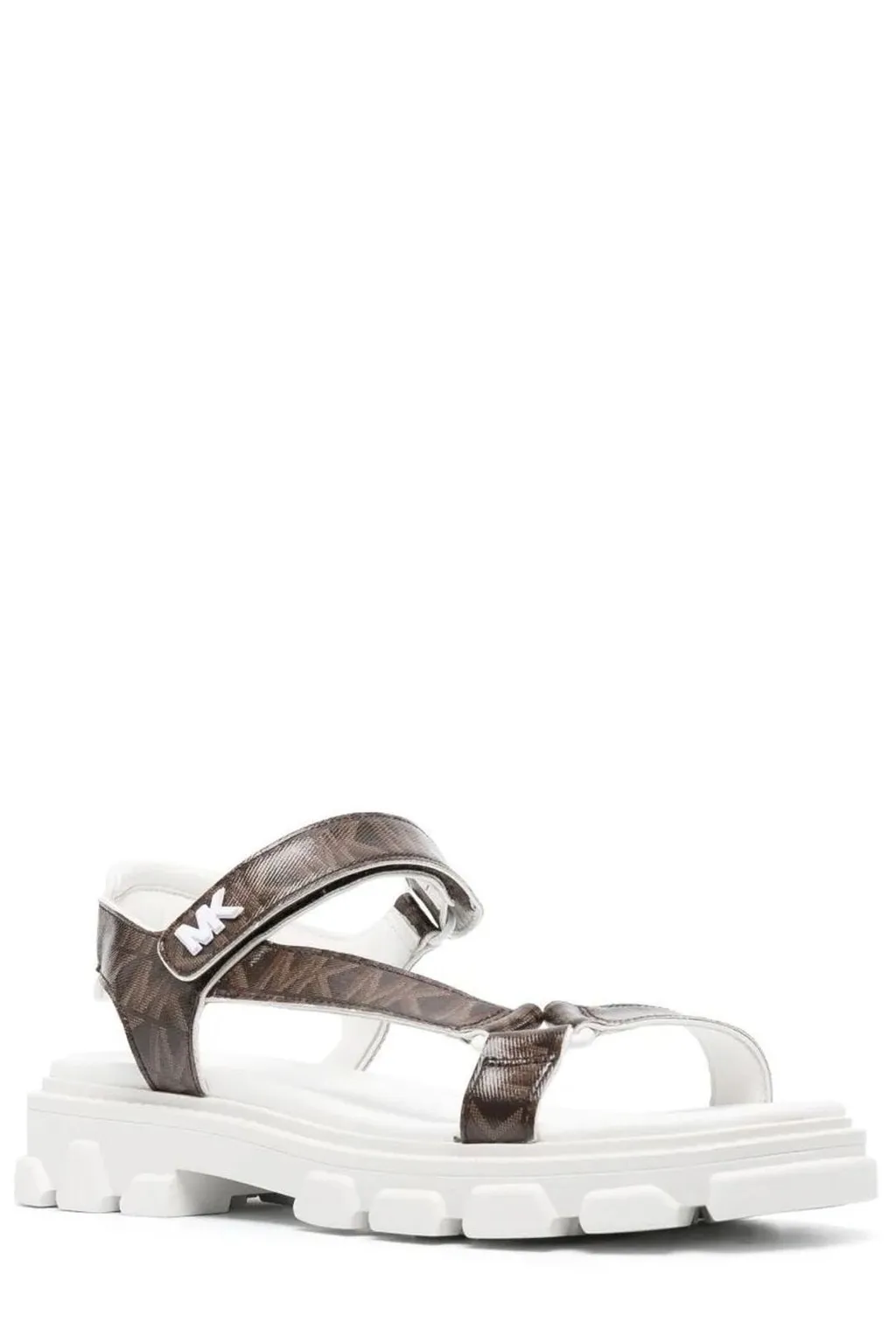 Michael Michael Kors Logo Printed Open Toe Sandals