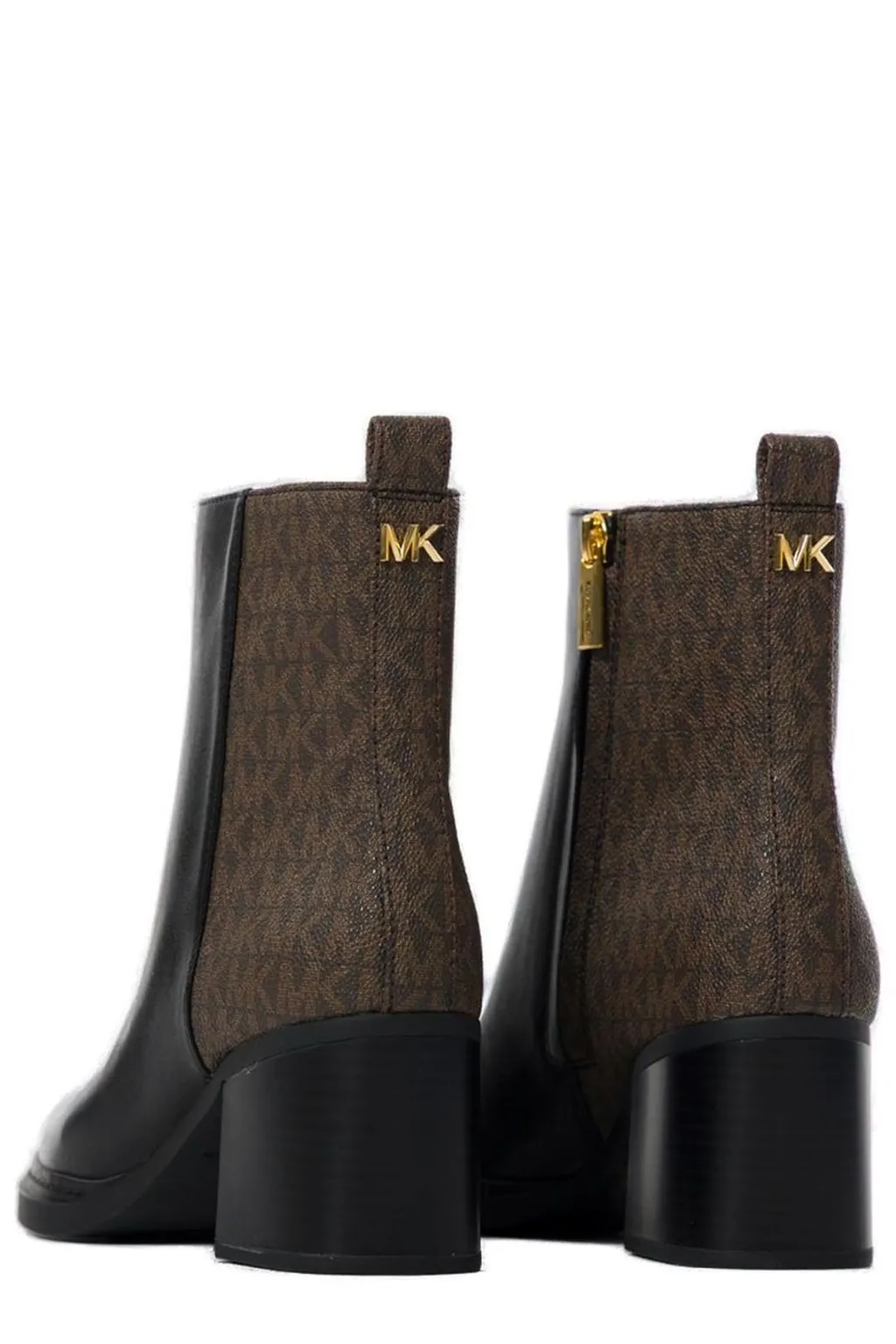 Michael Michael Kors Lex Logo Plaque Zip-Up Boots
