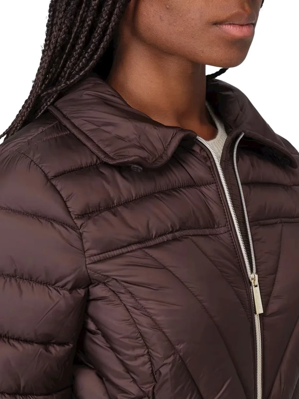 Michael Michael Kors Faux Fur Trim Packable Puffer Jacket