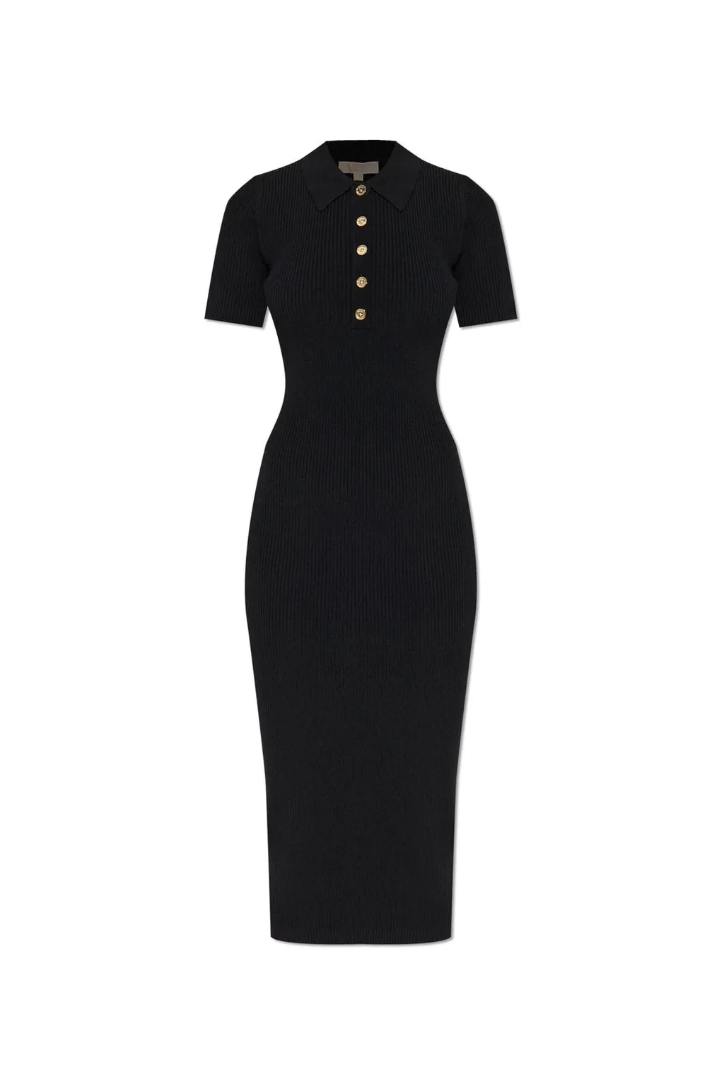 Michael Michael Kors Stretch Knit Polo Midi Dress