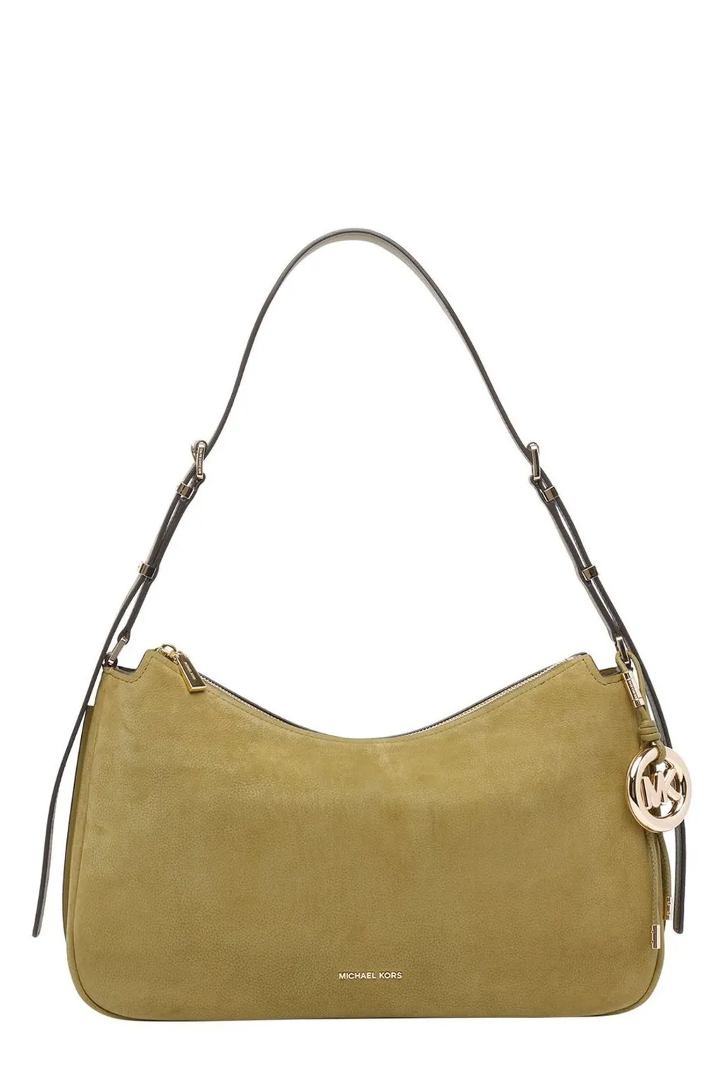 Michael Kors Logo Charm Curved Shoulder Bag
