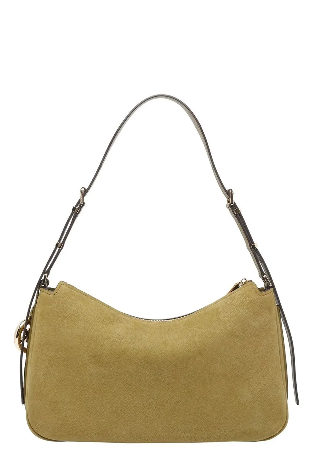 Michael Kors Logo Charm Curved Shoulder Bag