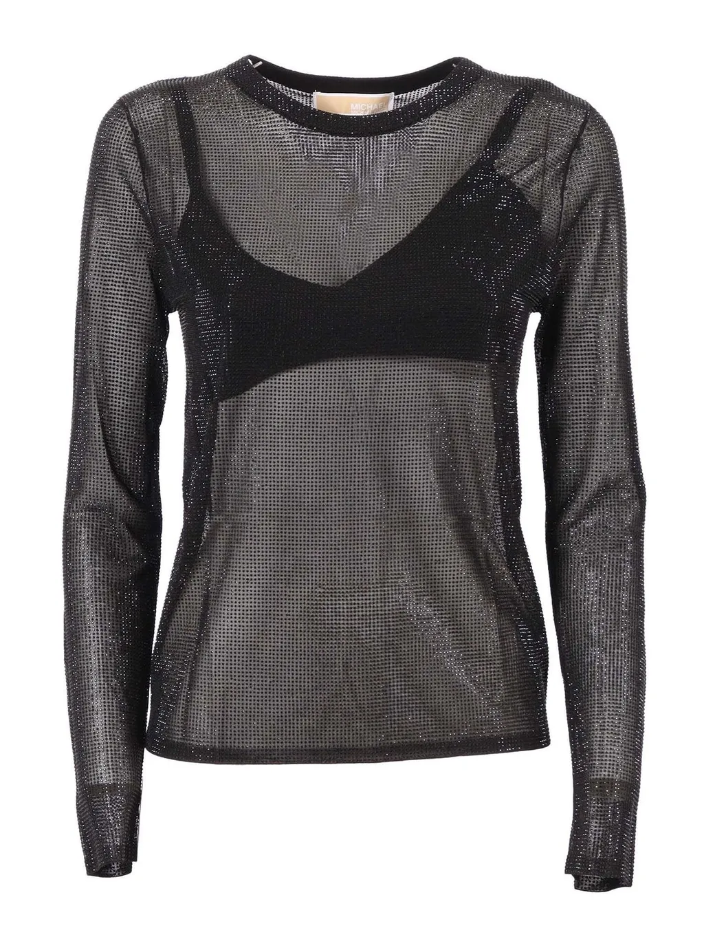 Michael Michael Kors Embellished Mesh Top