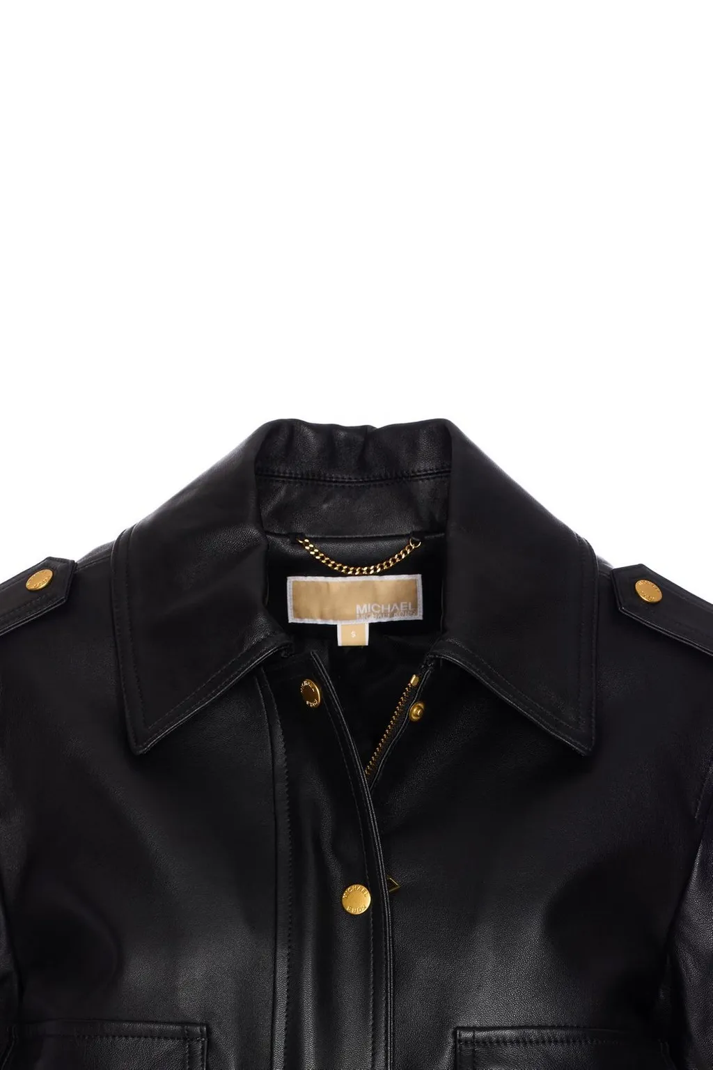 Michael Michael Kors Leather Blouson Jacket