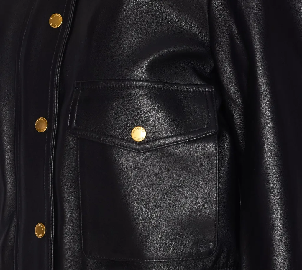 Michael Michael Kors Leather Blouson Jacket