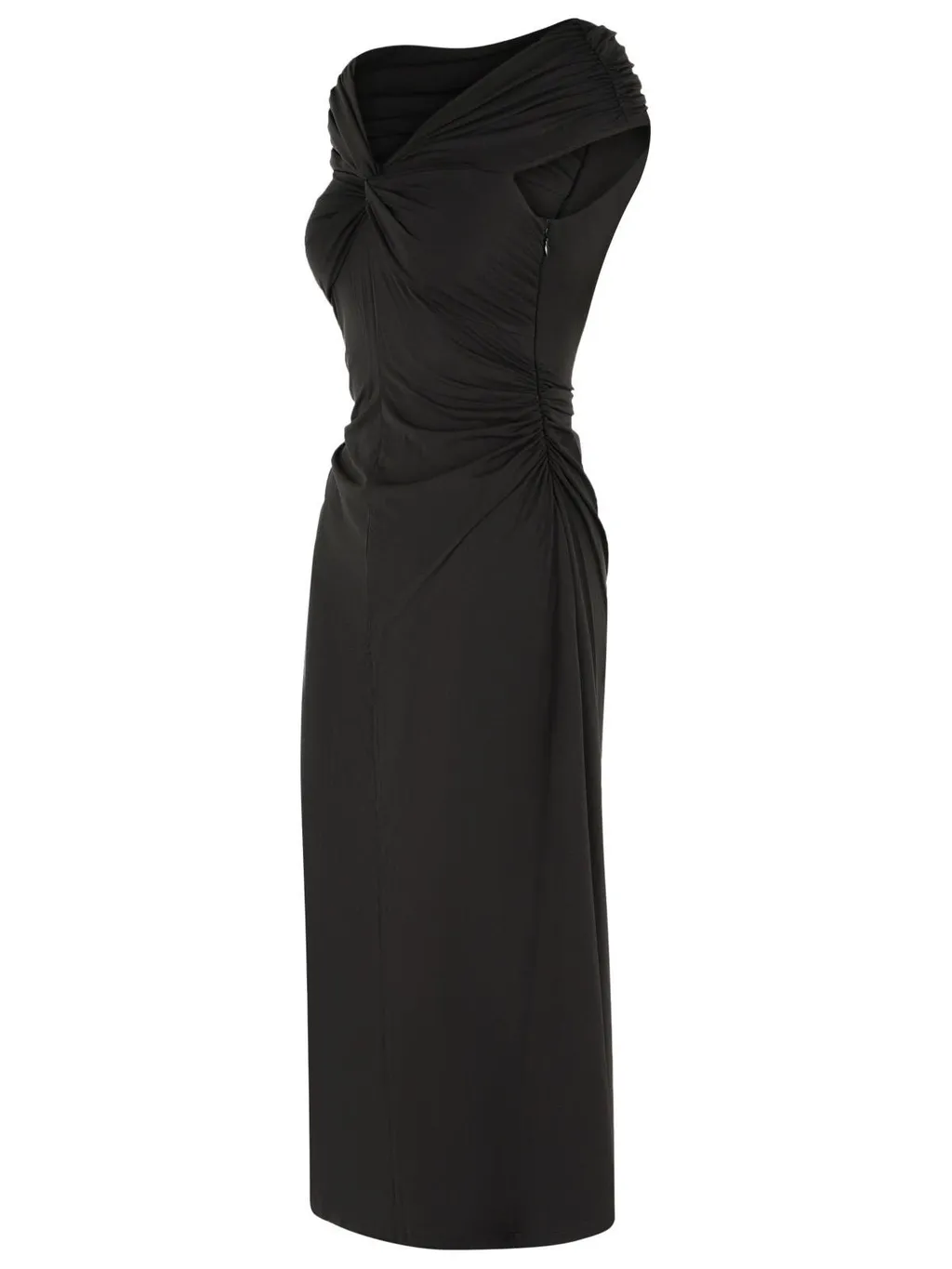 Michael Michael Kors Stretch Off-The-Shoulder Midi Dress