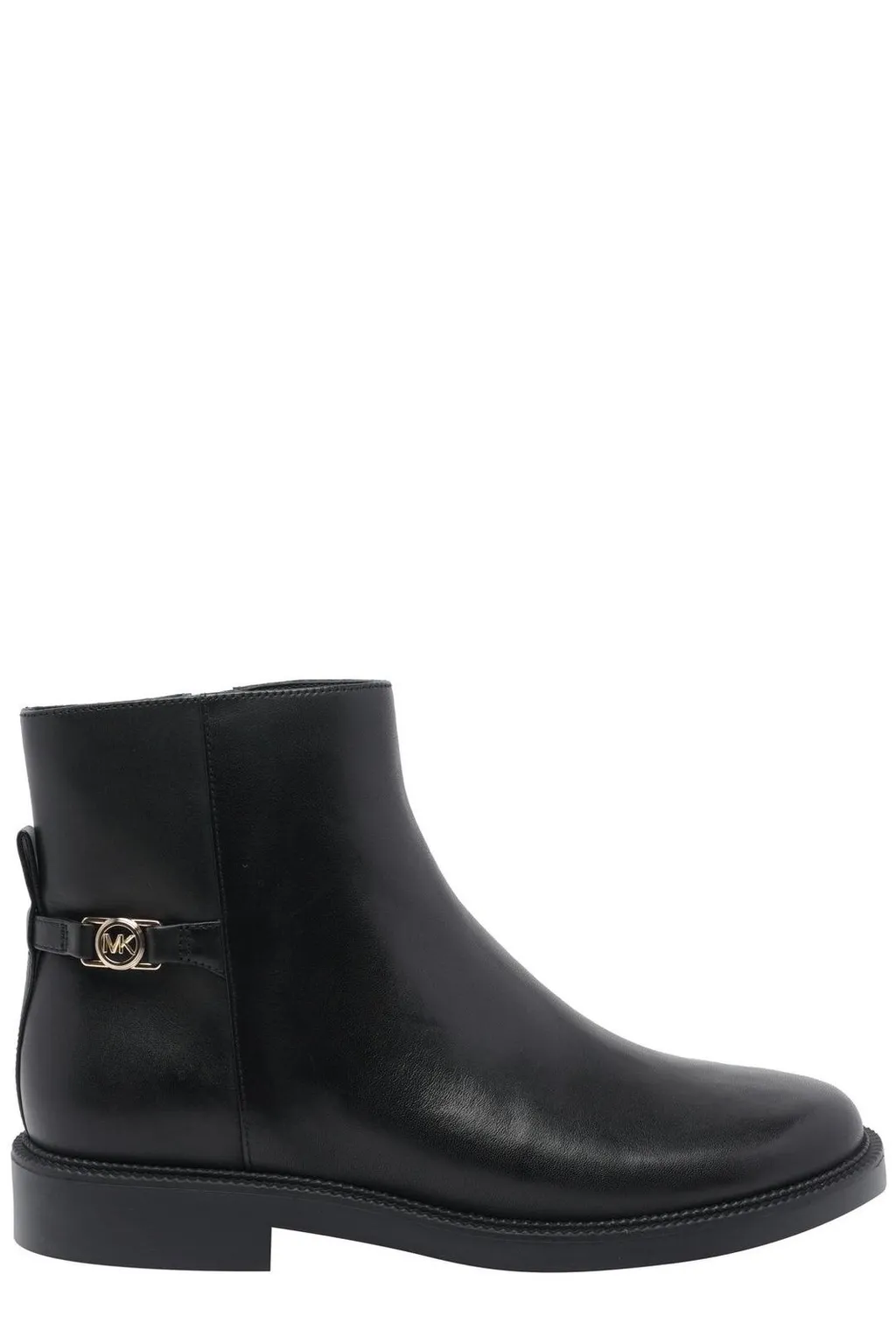 Michael Michael Kors Logo Plaque Ankle Boots