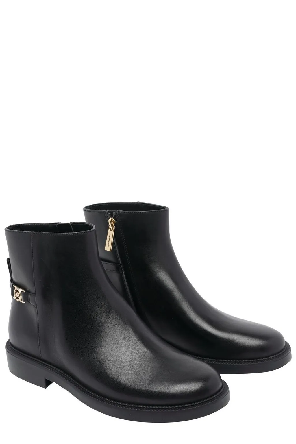 Michael Michael Kors Logo Plaque Ankle Boots